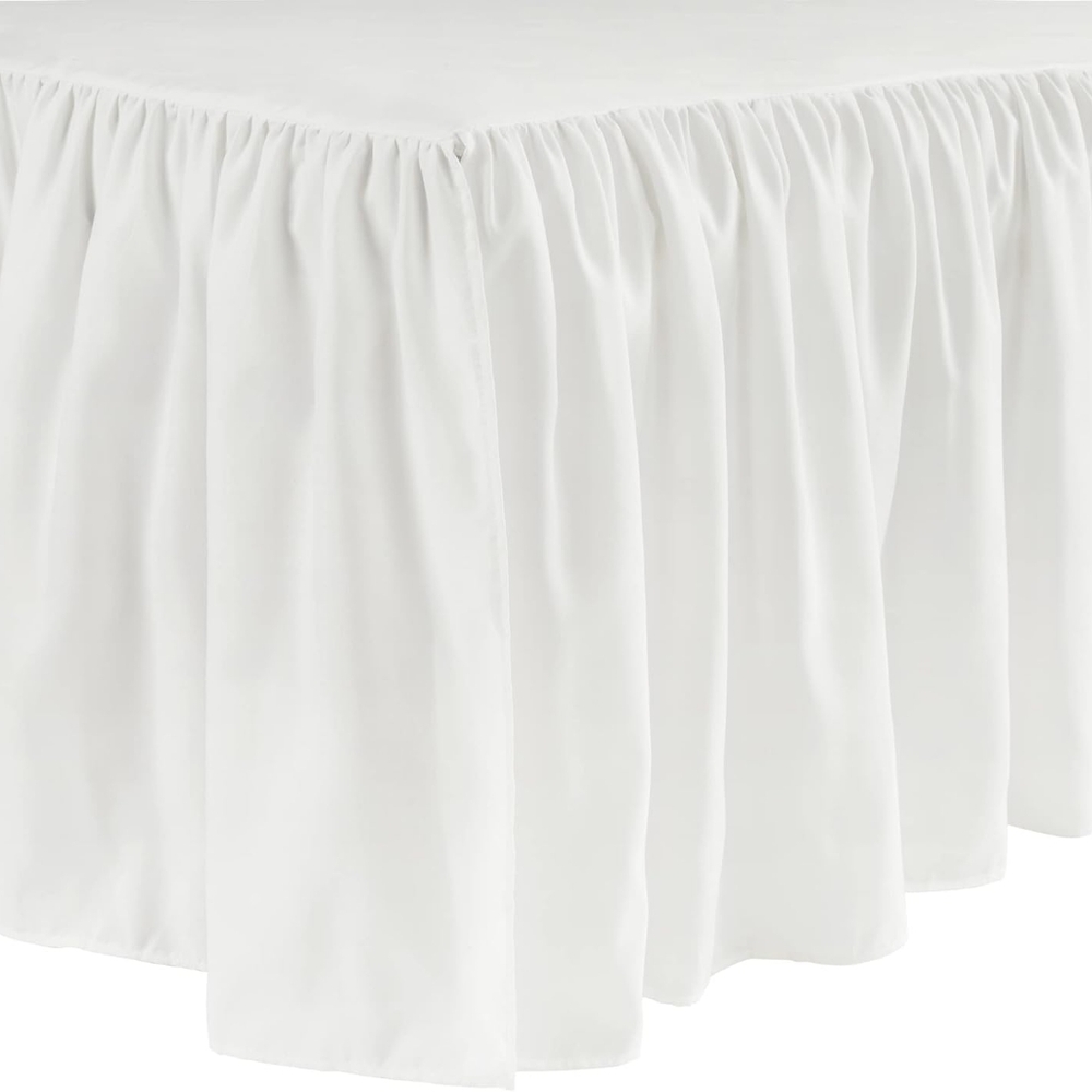 Lush Decor Ruffle Crib Skirt, 16" Drop, White